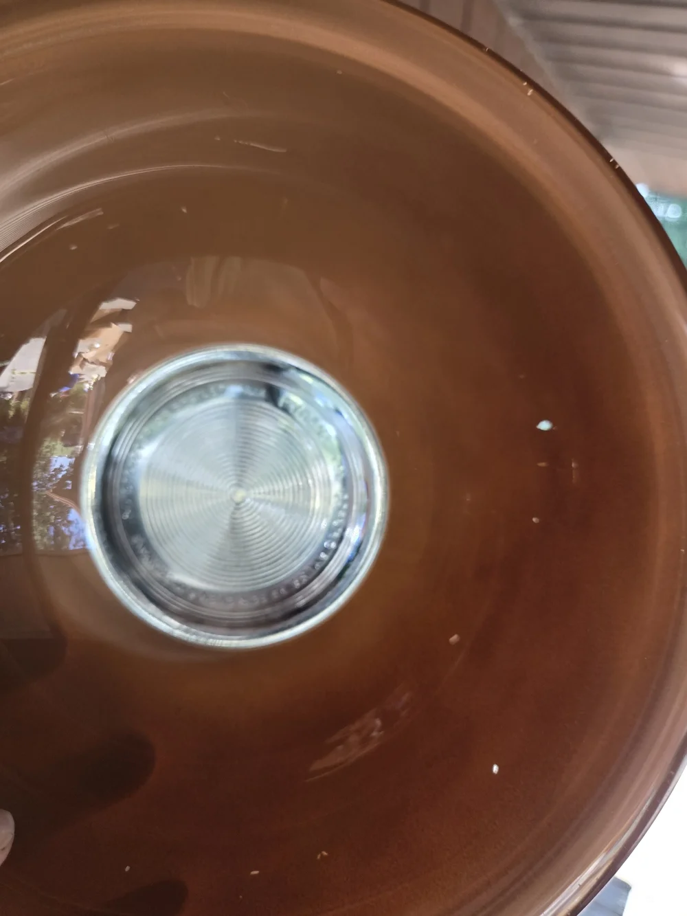 Pyrex #323 Clear Bottom Set of 3 Two-tone Tan & Cream Vintage